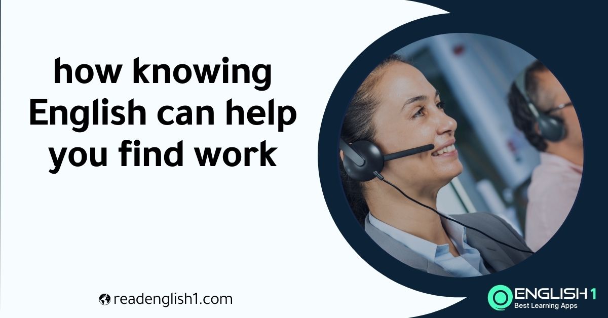 how knowing English can help you find work